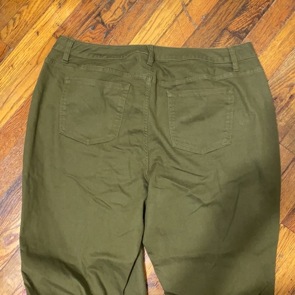 Lane Bryant Army Green Skinny Jeans - Picture 4 of 4